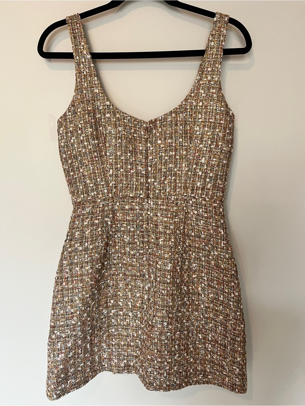 Self Portrait Tinsel Boucle Tweed Mini Dress Size 4 - Picture 8 of 12